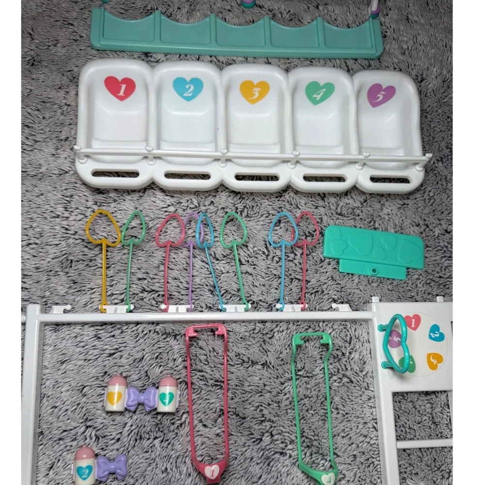 Vintage 1989 Tyco Quints Playground 22 Pc Accessories Lot Replacement Parts
